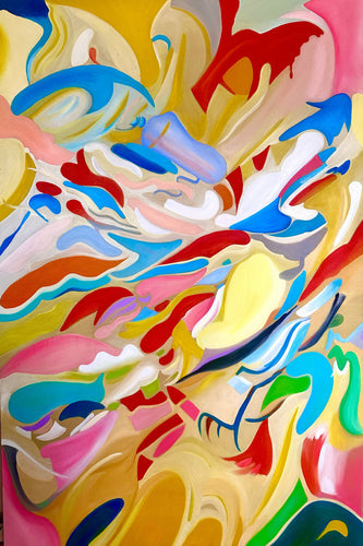 New Abstract Art Painting: Hold On, Let Go