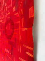Abstract art with red 