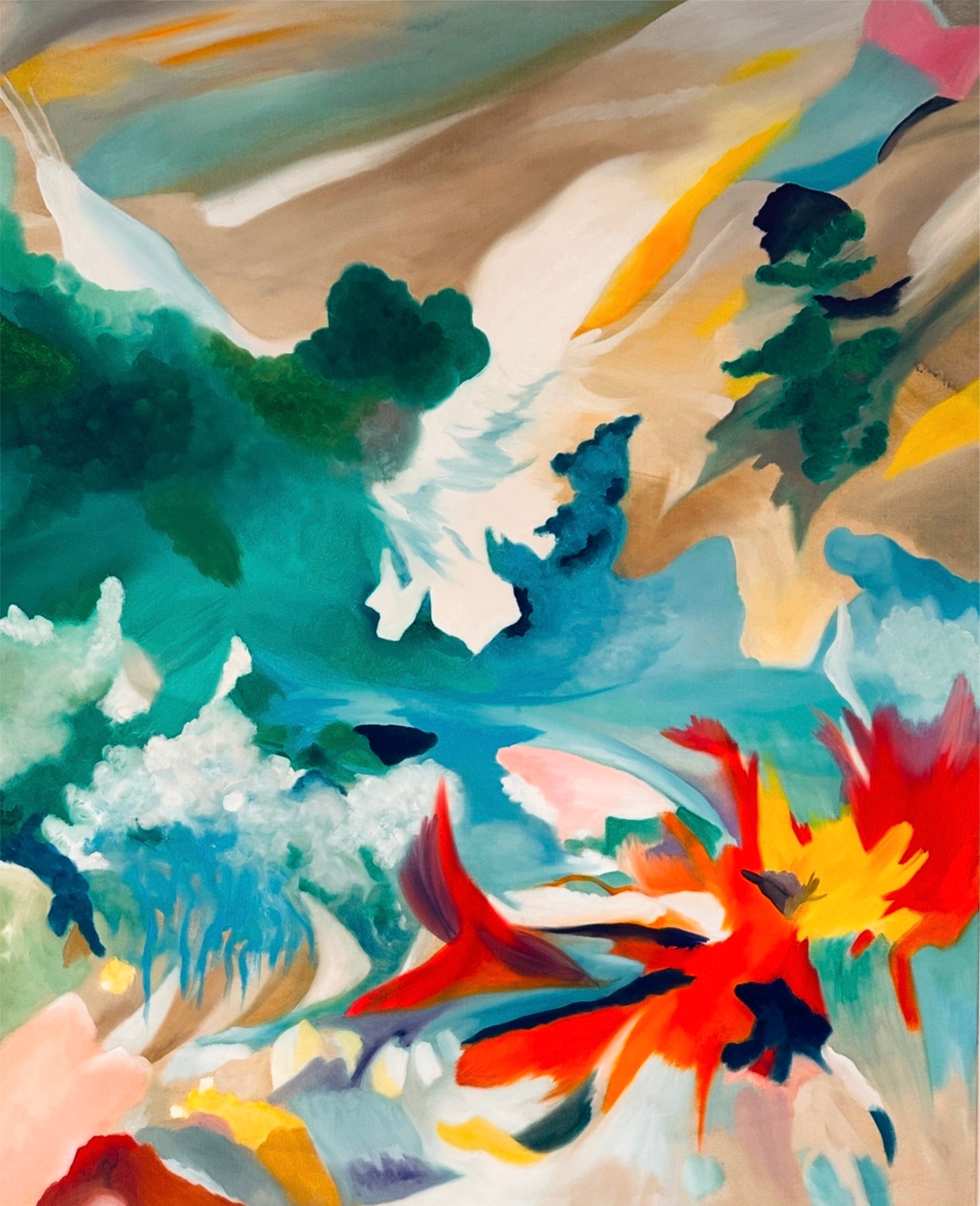 Earth Does Not Belong To Us - Original Abstract Art