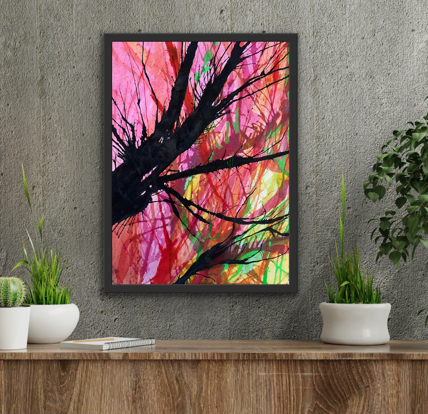 Autumn Reflections 1 - Original Abstract Art & Prints