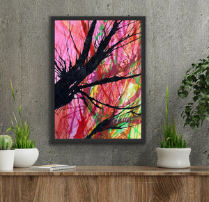 Autumn Reflections 1 - Original Abstract Art & Prints