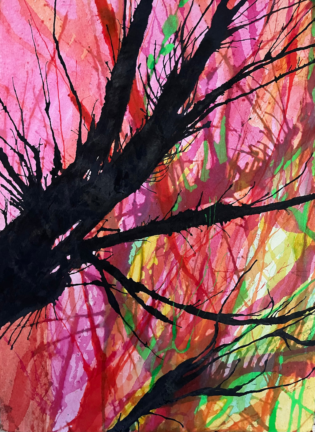 Autumn Reflections 1 - Original Abstract Art & Prints